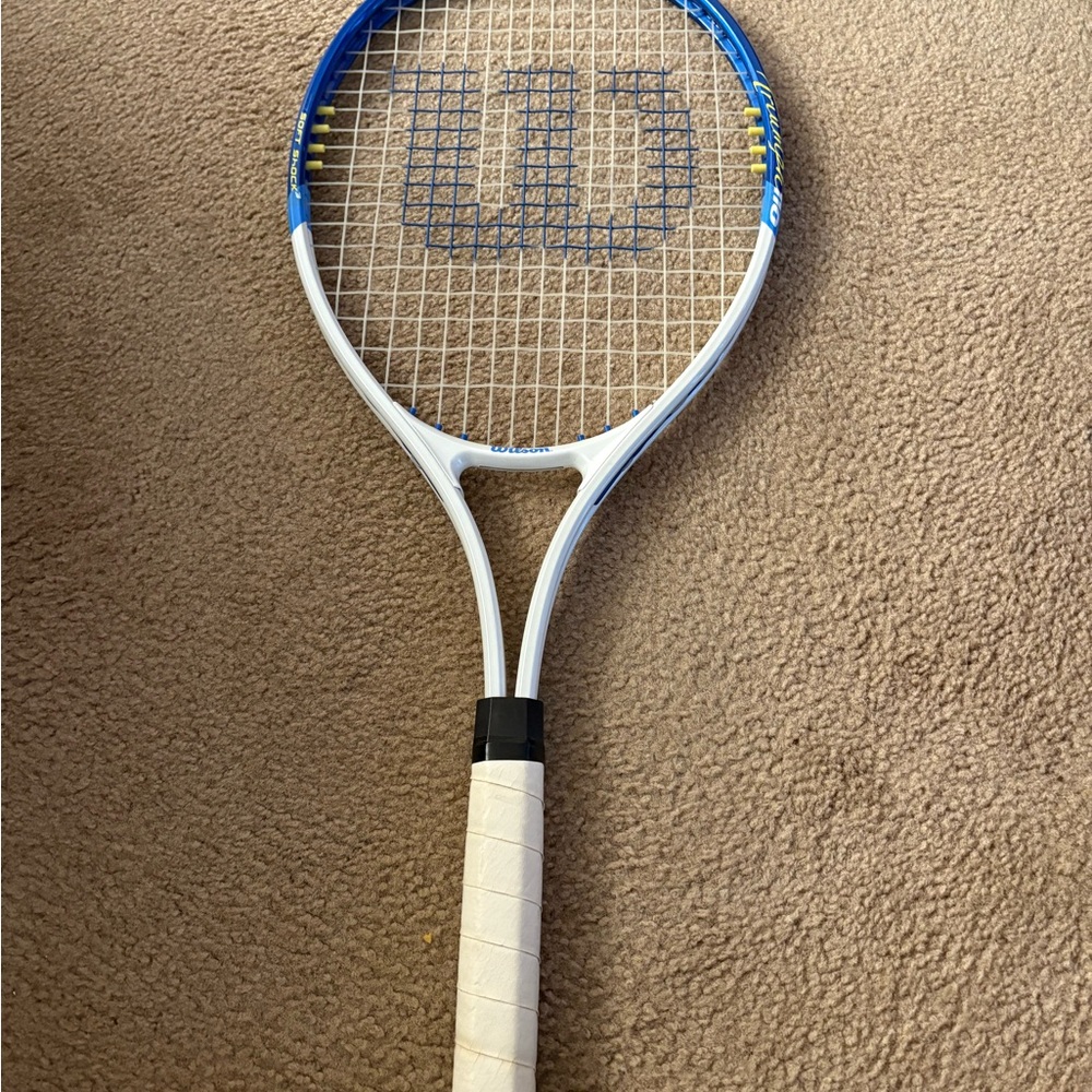 Wilson Blue and White Tennis Racket